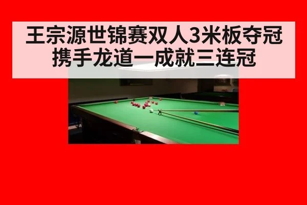 王宗源世锦赛双人3米板夺冠 携手龙道一成就三连冠